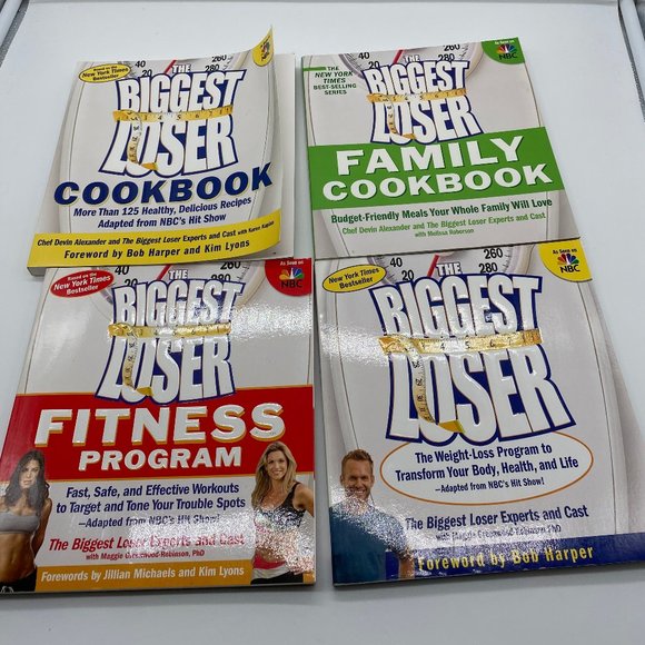 Set of 4 PB Books Nook Biggest Loser Program Cookbooks - Picture 1 of 2